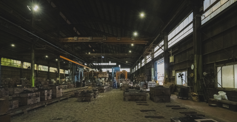 城田鋳工　工場内　写真